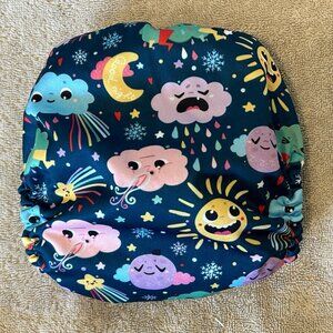 Emotional Clouds / Weather OS Pocket Cloth Diaper by Mama Koala Cloth Diapers